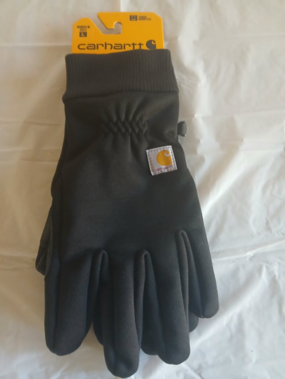 Carhartt Men's Wind Fighter Touch-Sensitive Knit Black Gloves Large NWT